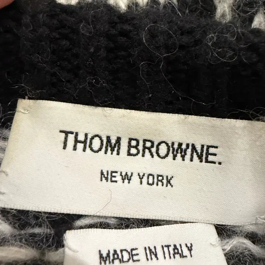 [BUNJANG] Thom Browne Houndstooth Check Knit Sweater / 톰브라운 하운드투스 체크 니트 스웨터