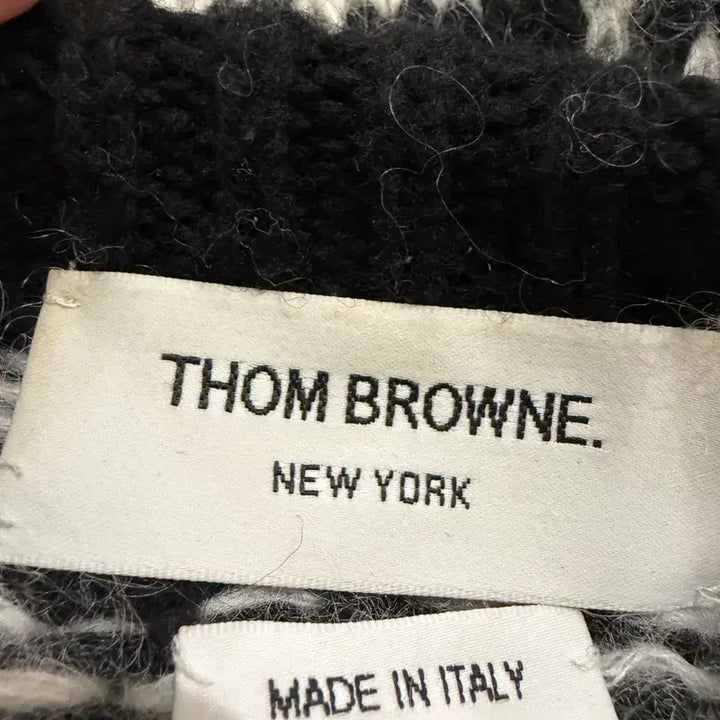 [BUNJANG] Thom Browne Houndstooth Check Knit Sweater / 톰브라운 하운드투스 체크 니트 스웨터