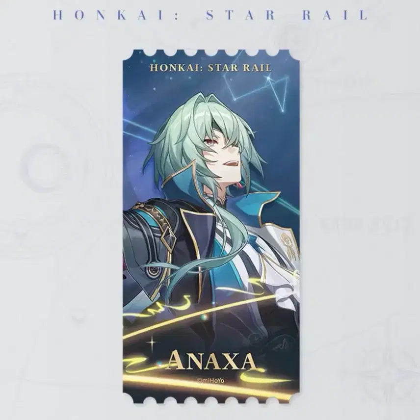 [BUNJANG] Honkai: Star Rail Anax Original Ticket POB / 현물) 붕스 붕괴 스타레일 아낙사 오리지널 티켓 지류 굿즈 타오바오 특전