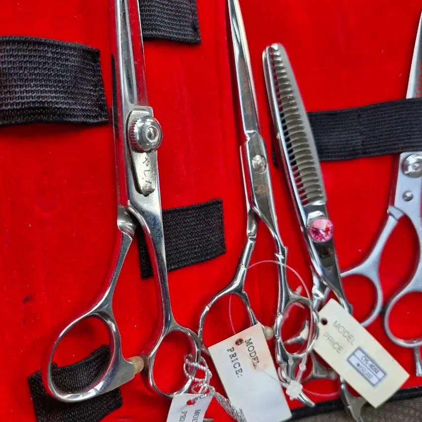 [BUNJANG] Hairdressing Scissors and Comb Set / 일산 미용가위 3점 기타 1점 빗 셋트 일괄 입니다