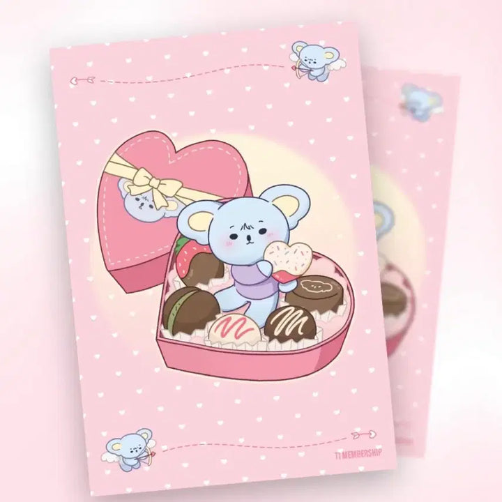 [BUNJANG] T1 February On Set Limited Edition Postcard / T1 티원 온세티 2월 멤버십 페이즈 엽서