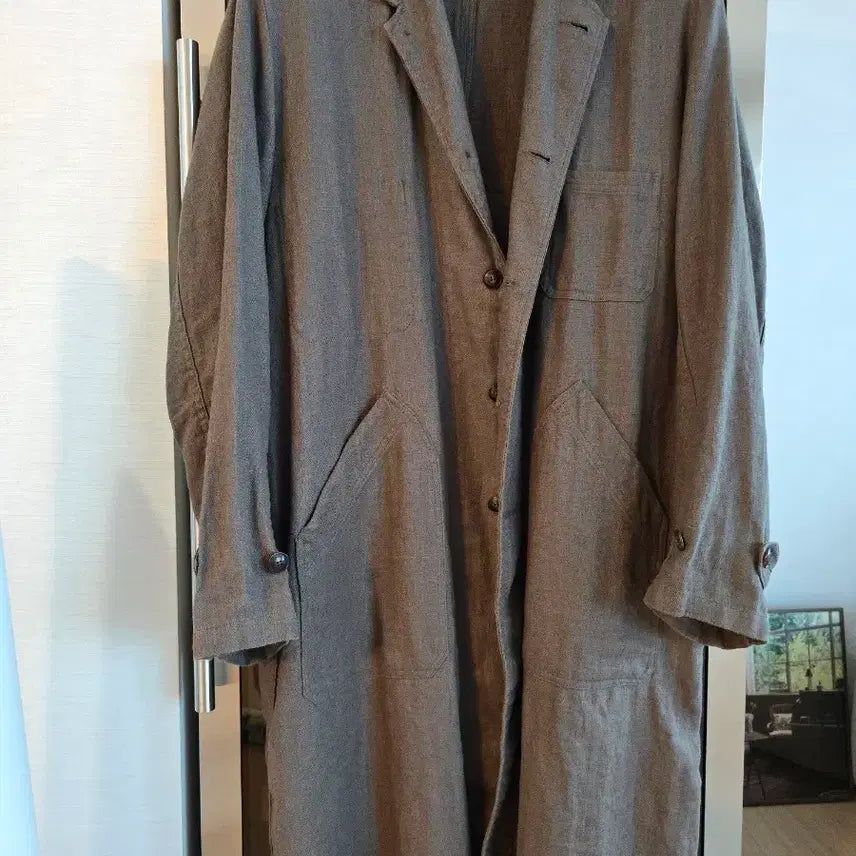 [BUNJANG] Wardrobe 41 Linen Long Coat - L Size / 워드로브41 린렌 롱코트 L사이즈 입니다