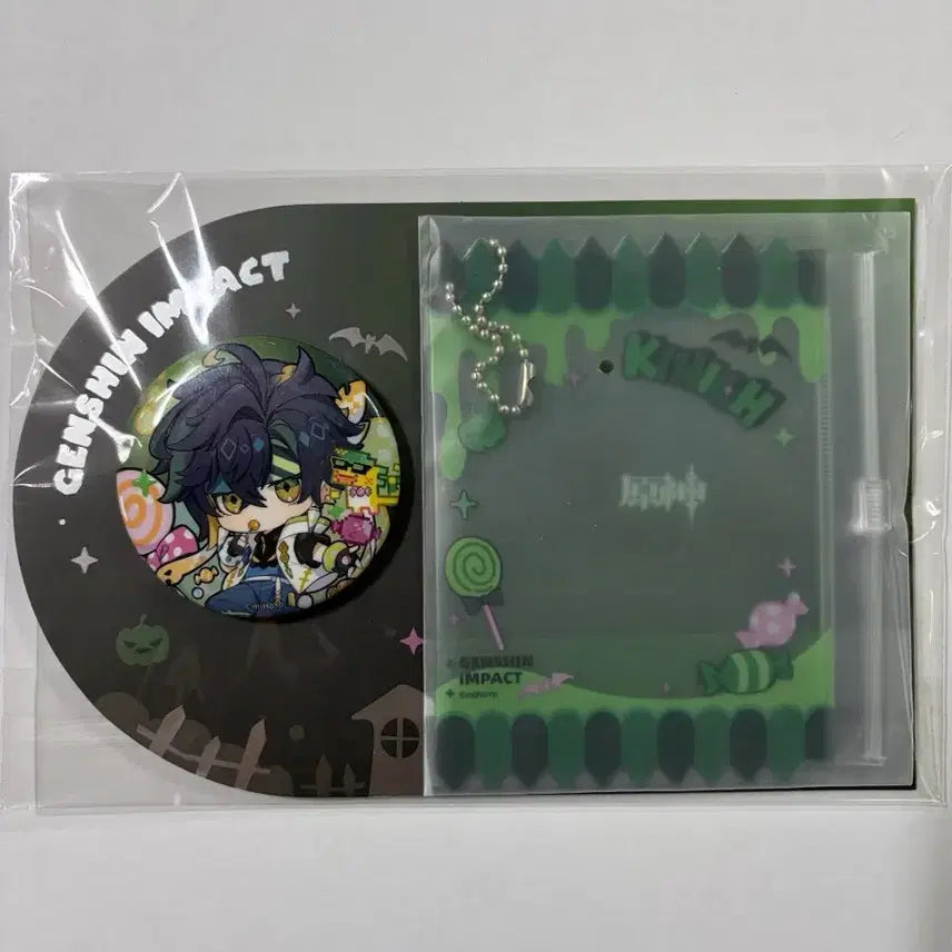 [SOLD OUT] [미개봉] 원신 공식 할로윈 시리즈 뱃지&amp;키링 세트 키니치