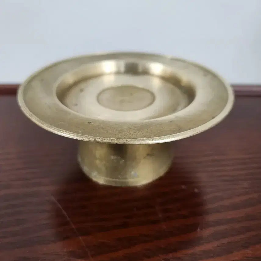 [BUNJANG] Chinese Antique Bronze Wine Cup Set / 황동 방자유기        방자 유기 잔잔대