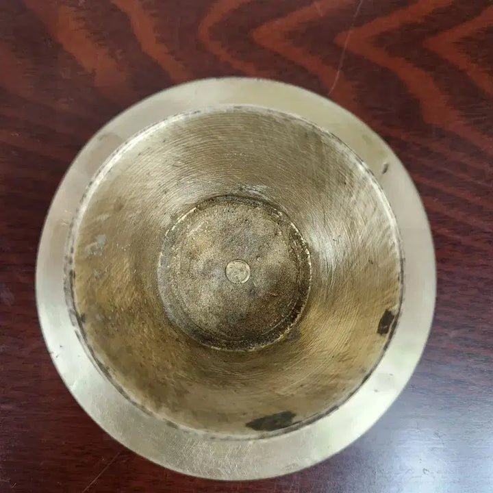 [BUNJANG] Chinese Antique Bronze Wine Cup Set / 황동 방자유기        방자 유기 잔잔대