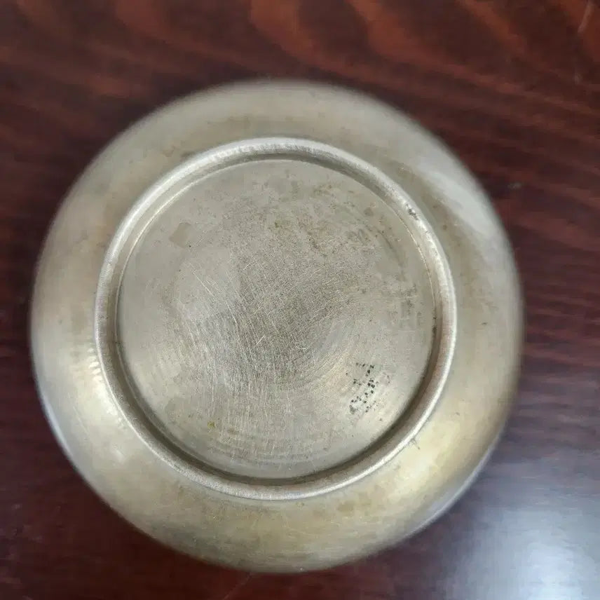 [BUNJANG] Chinese Antique Bronze Wine Cup Set / 황동 방자유기        방자 유기 잔잔대