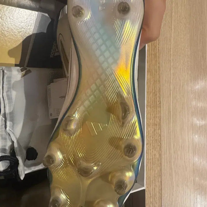 [BUNJANG] Adidas Copa Pure 3 Elite FG Cloud White Soccer Cleats / 270 아디다스 코파 퓨어 3 엘리트 FG 클라우드 화이트 매트 골드