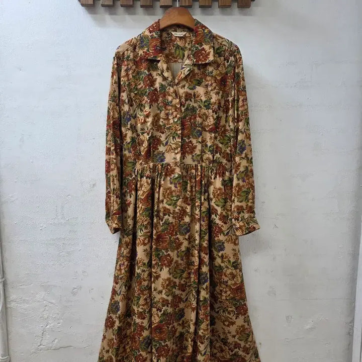 [BUNJANG] Vintage Japanese Floral Long Dress / 일본빈티지 플라워 롱 원피스