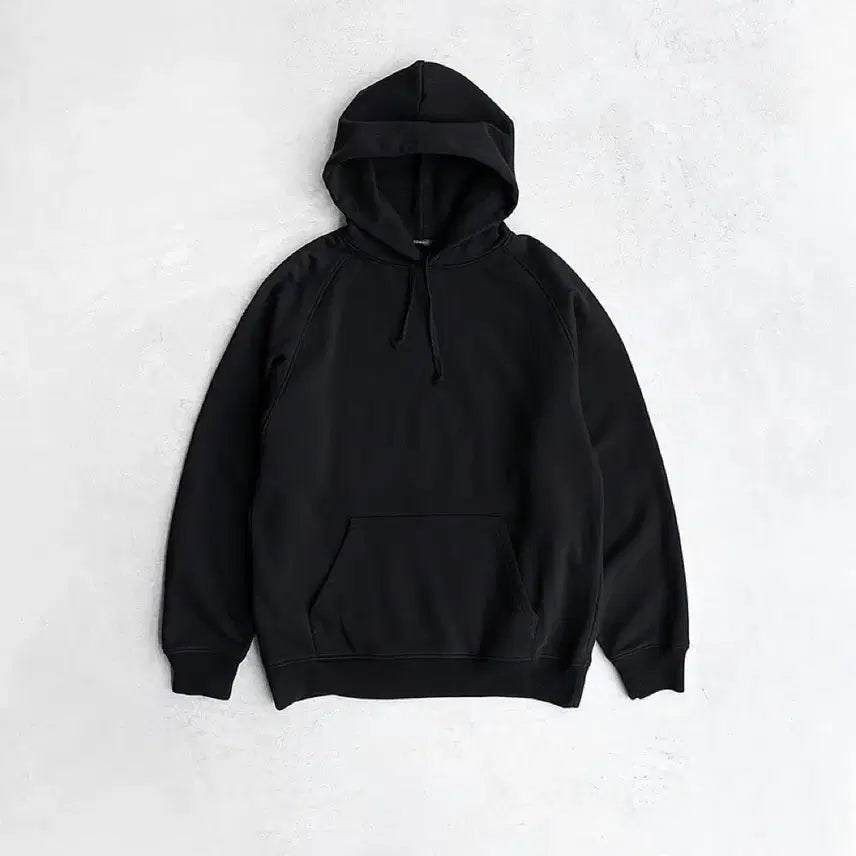 [BUNJANG] Comoli Cotton Sweat Parka Black 3 / 코모리 코튼 스웻 파카 블랙 3