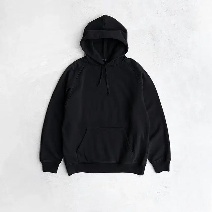 [BUNJANG] Comoli Cotton Sweat Parka Black 3 / 코모리 코튼 스웻 파카 블랙 3