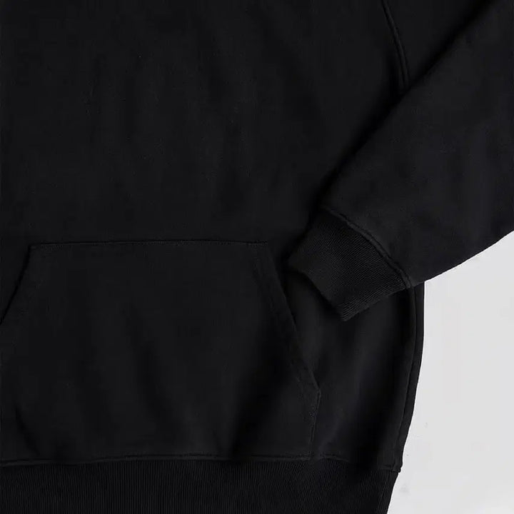 [BUNJANG] Comoli Cotton Sweat Parka Black 3 / 코모리 코튼 스웻 파카 블랙 3