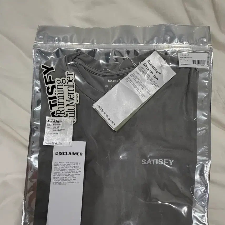 [BUNJANG] Satisfy Auralite Muscle Tee / satisfy 세티스파이 auralite 오라라이트 머슬티 나시 L