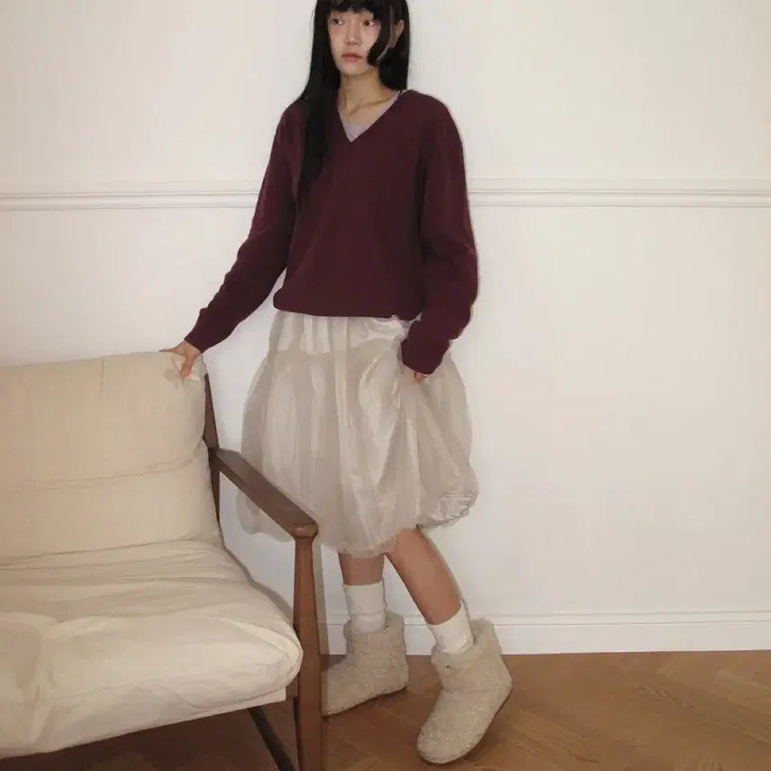 [BUNJANG] Noces Joel Shearling Fur Boots Cream / 누스 조엘 시어링 퍼부츠 240