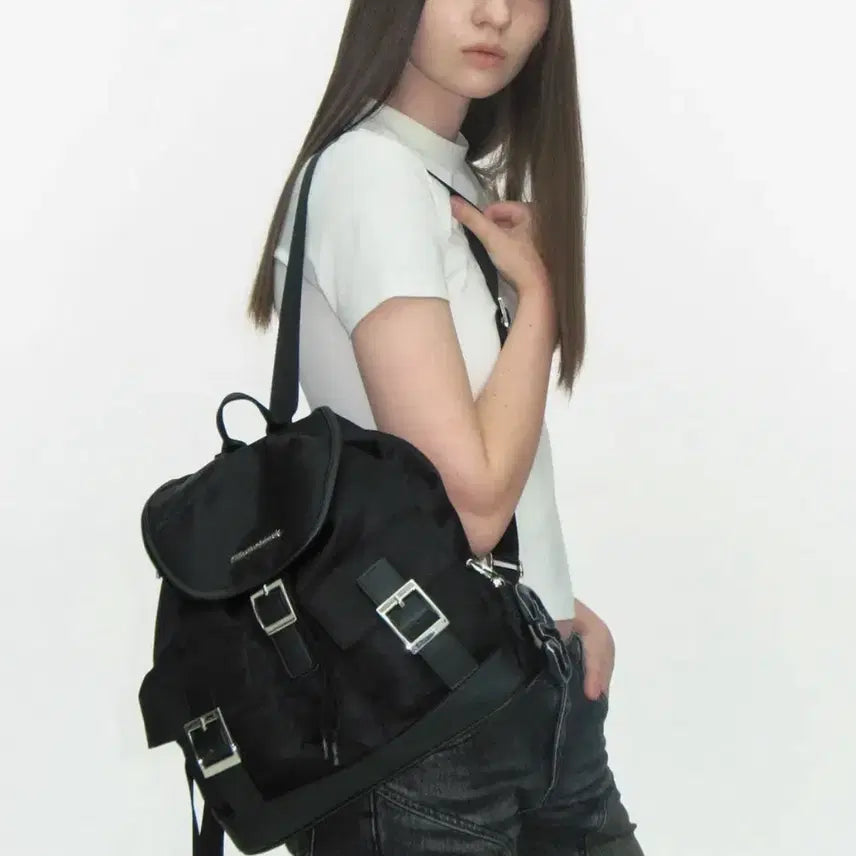 [BUNJANG] Fillintheblank PK Backpack Black / 필인더블랭크 PK 백팩 블랙
