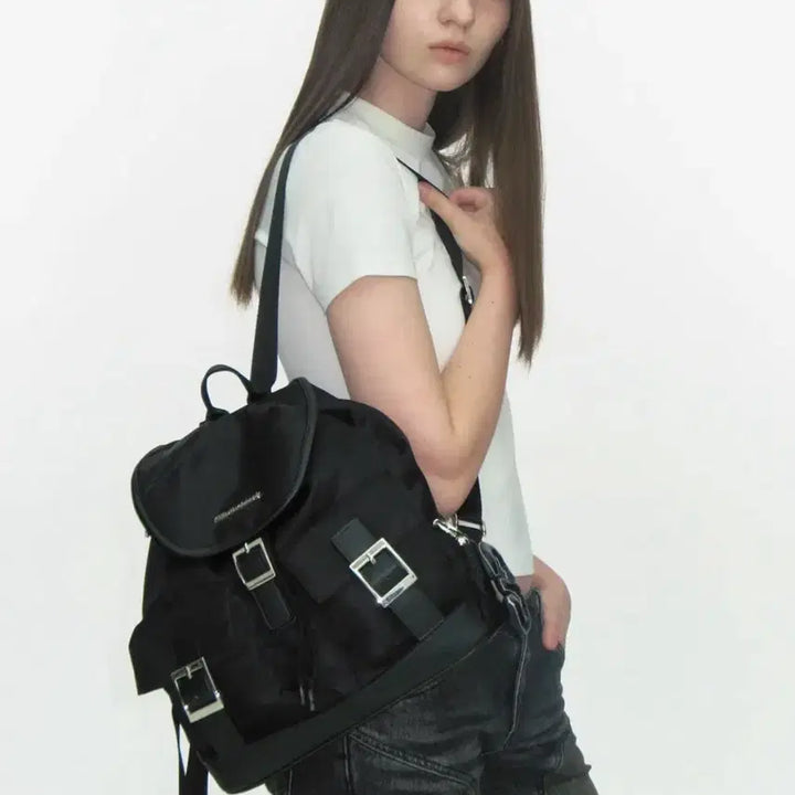 [BUNJANG] Fillintheblank PK Backpack Black / 필인더블랭크 PK 백팩 블랙