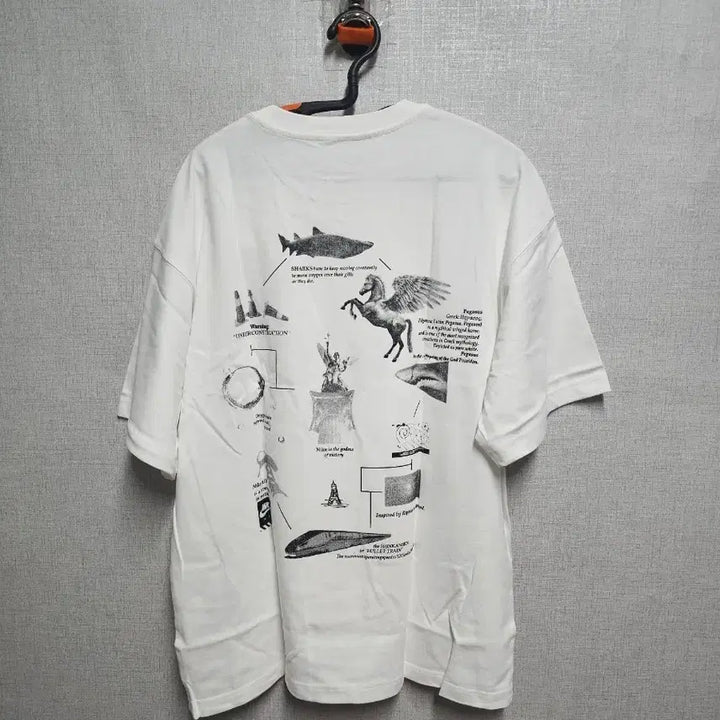 [BUNJANG] Nike Printed T-shirt White M Oversized Fit / 나이키 프린팅 반팔 티셔츠 화이트m오버핏105-110