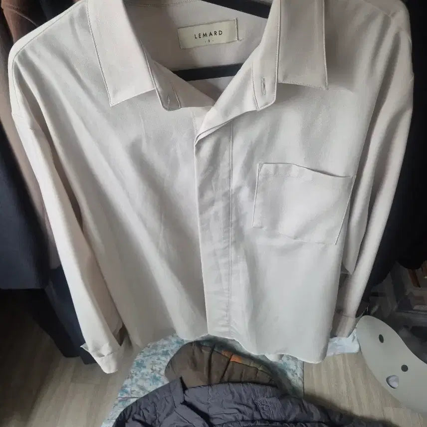 [BUNJANG] 르마드 Linen Shirt Size 2 / 르마드 오버핏 울 히든셔츠  size 2