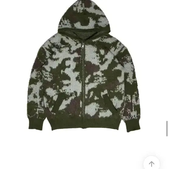 [BUNJANG] Military Angora Hooded Zip-up / 밀리터리 앙고라 후드집업
