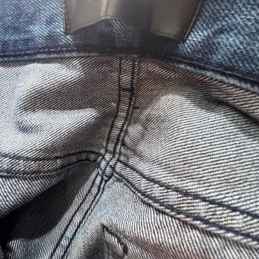 [BUNJANG] Helmut Lang Wide Denim Pants / [미사용 신품] 헬무트 랭 지퍼 디테일 와이드 데님