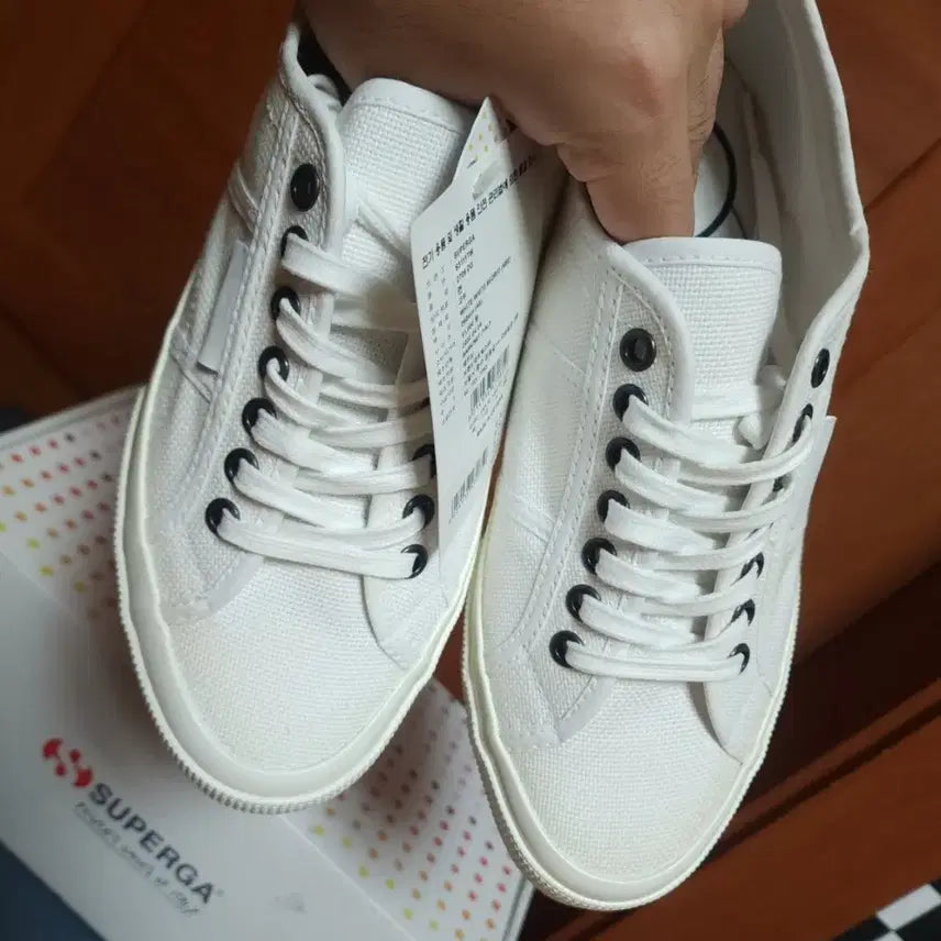 [BUNJANG] Superga Canvas Sneakers / 슈페르가 새상품 컨버스 운동화 260 스니커즈