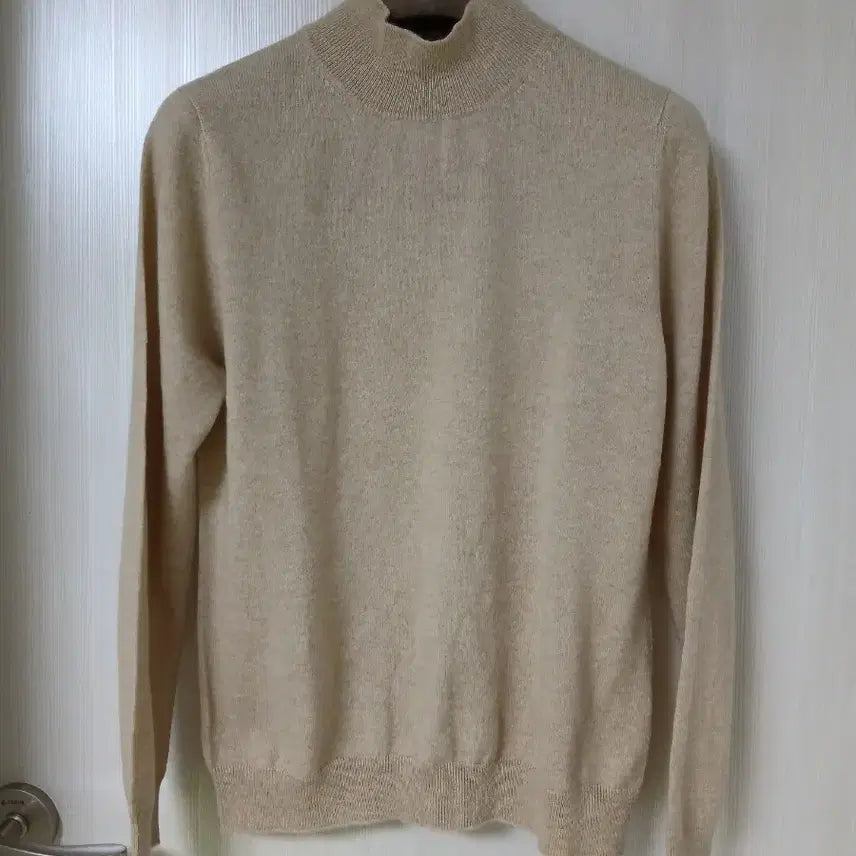 [BUNJANG] GOBI Cashmere Turtleneck Beige Knit / 고비 캐시미어 목폴라 니트 베이지