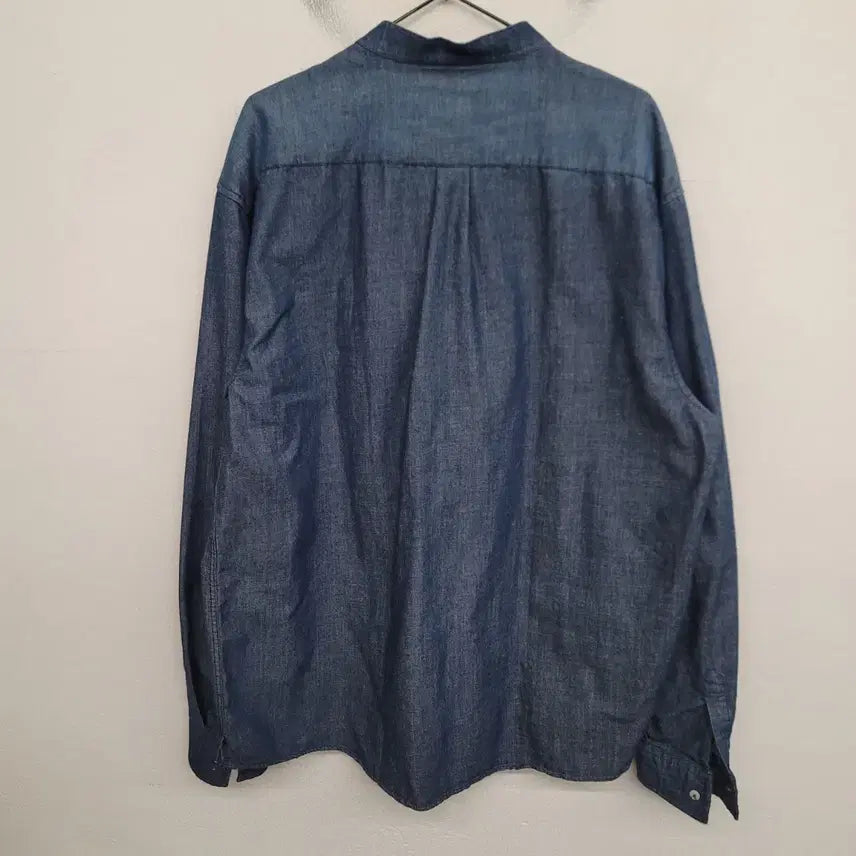 [BUNJANG] Unbranded Denim Shirt / [115/3XL] 차이나카라 데님 셔츠 청남방