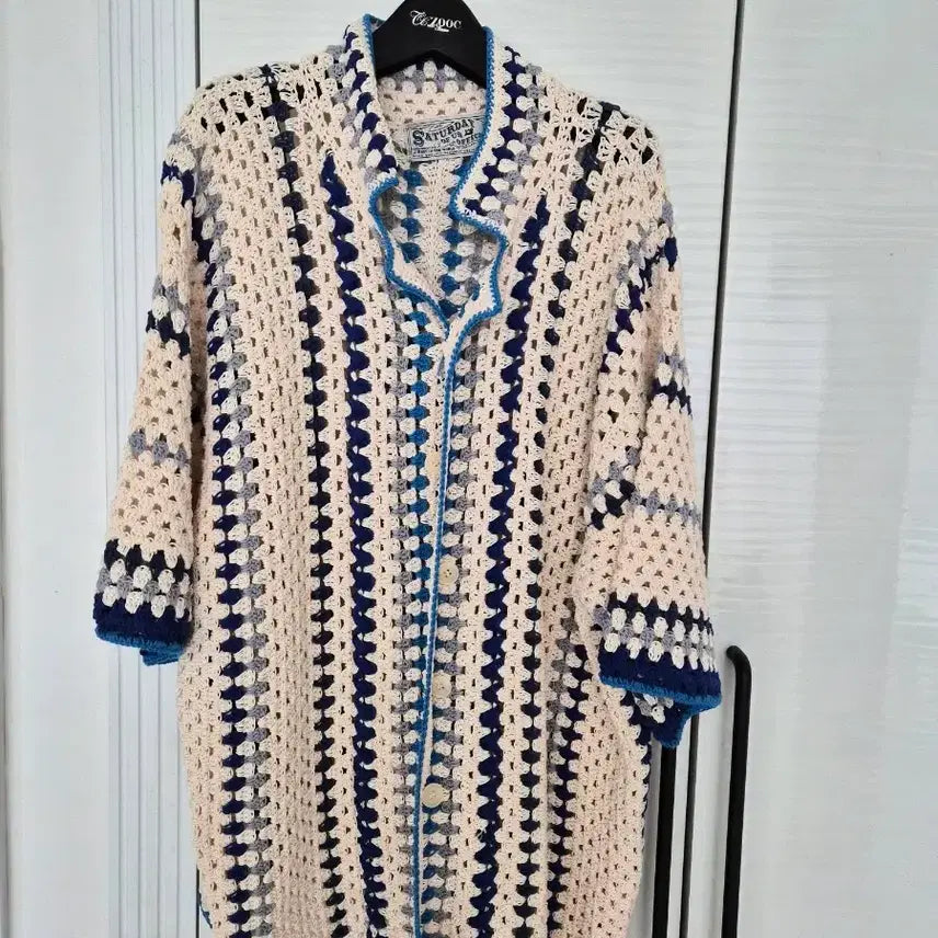 [SOLD OUT] Stu /핸드메이드 크로쉐  가디건 셔츠