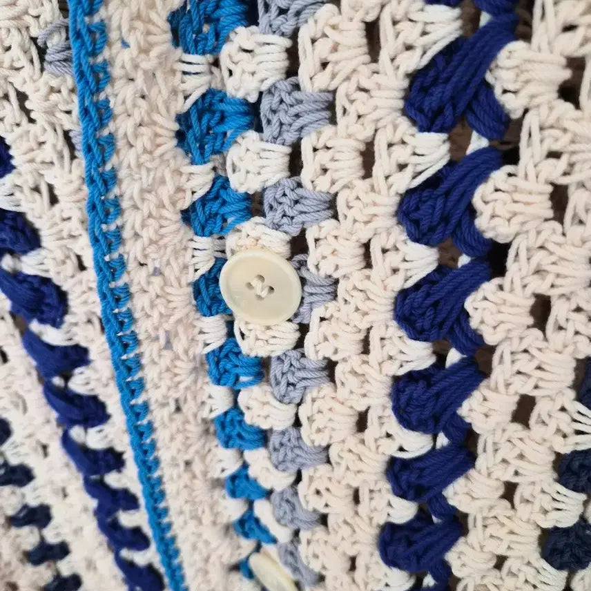 [SOLD OUT] Stu /핸드메이드 크로쉐  가디건 셔츠