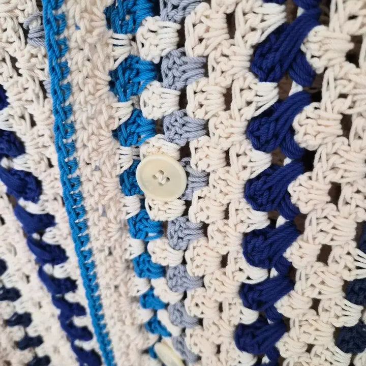 [SOLD OUT] Stu /핸드메이드 크로쉐  가디건 셔츠