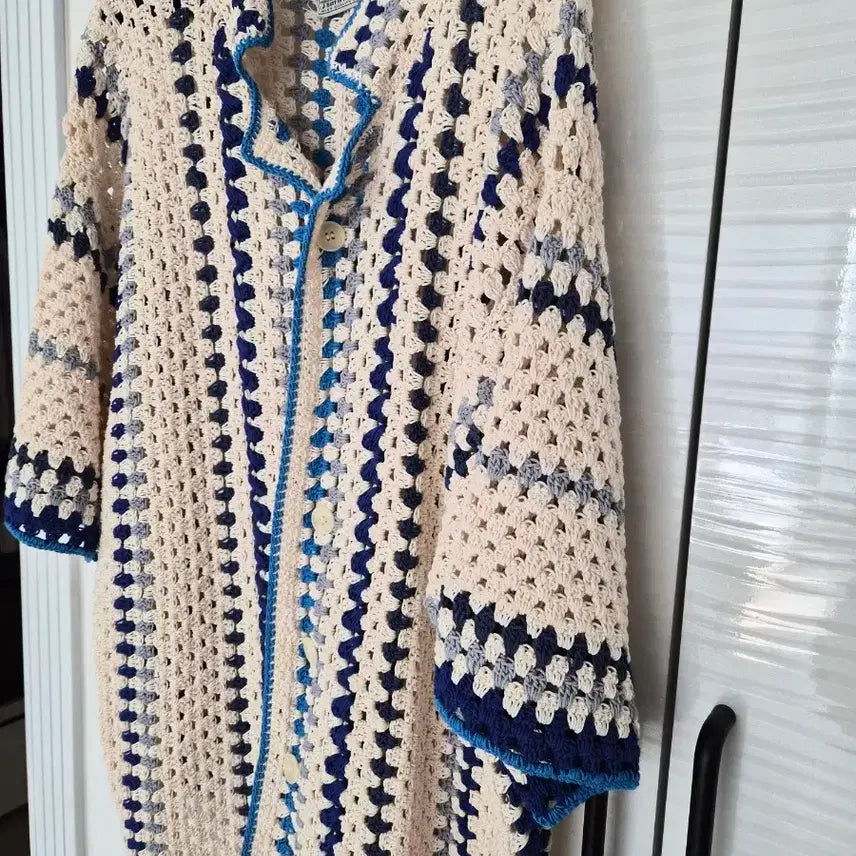 [SOLD OUT] Stu /핸드메이드 크로쉐  가디건 셔츠