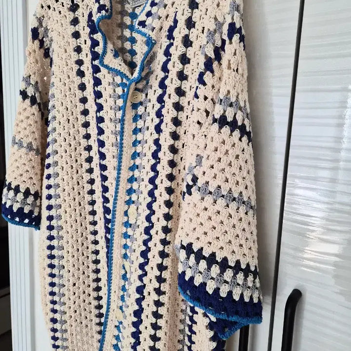 [SOLD OUT] Stu /핸드메이드 크로쉐  가디건 셔츠