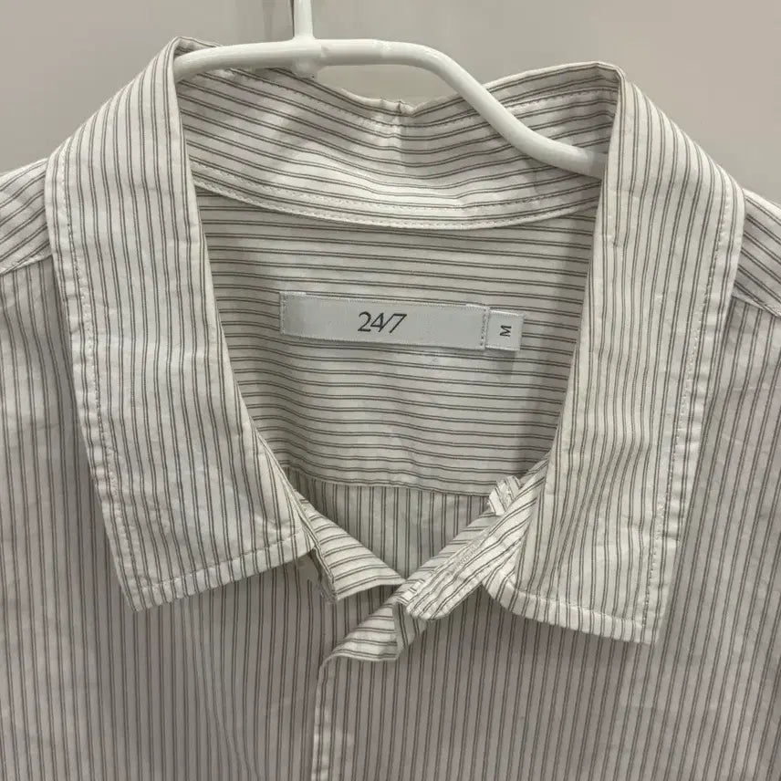 [BUNJANG] 247 Series Striped Shirt / 247시리즈 스트라이프 셔츠 아이보리