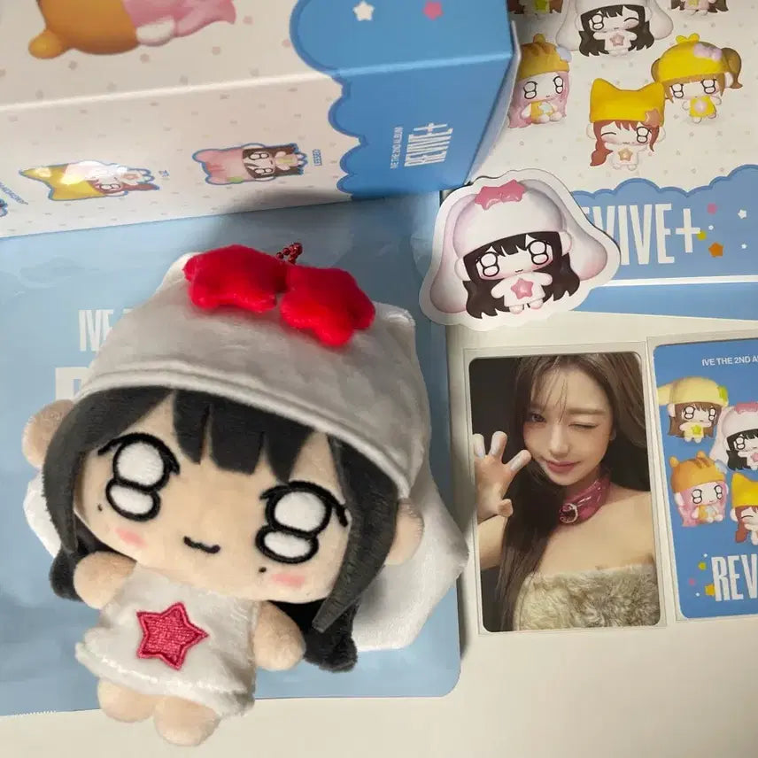 [BUNJANG] IVE Wonyoung REVIVE Album Cherry Keyring Full Set / 아이브 쁘띠 원영 체리 앨범 키링 인형 IVE 리바이브 REVIVE