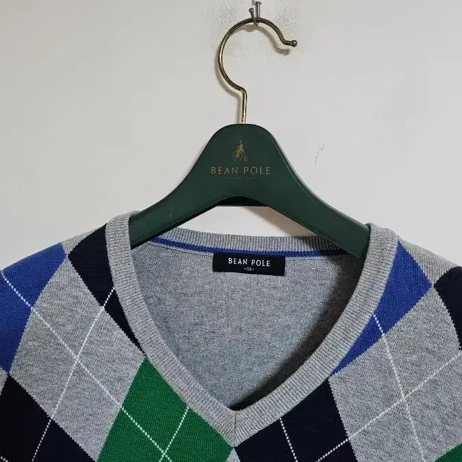 [SOLD OUT] 빈폴 아가일무늬 브이넥니트 (207