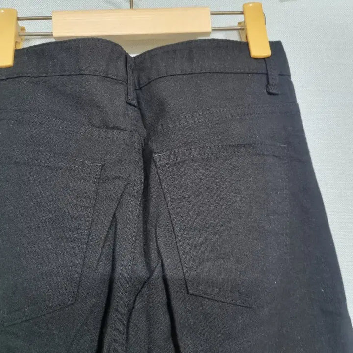 [BUNJANG] Black Linen Wide Pants / 블랙 와이드 팬츠 린넨식 새상품