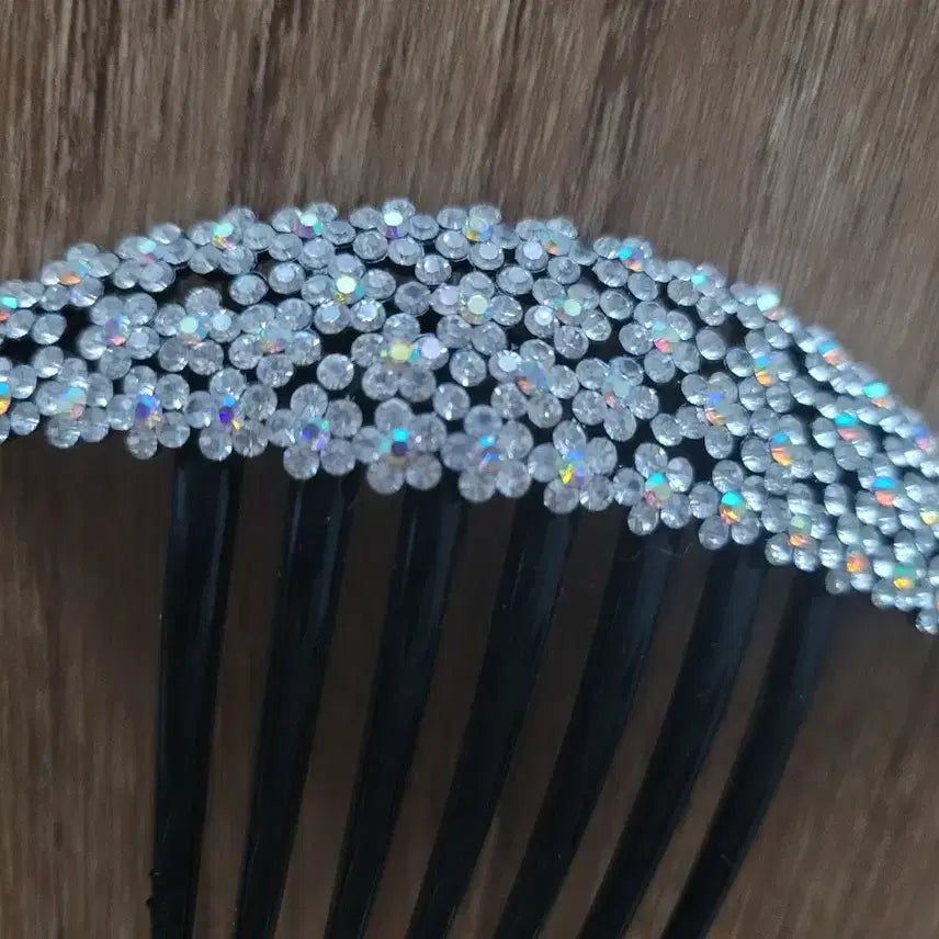 [BUNJANG] Black Cubic & Butterfly Hairpin Set / 대형 큐빅 헤어핀 올림머리