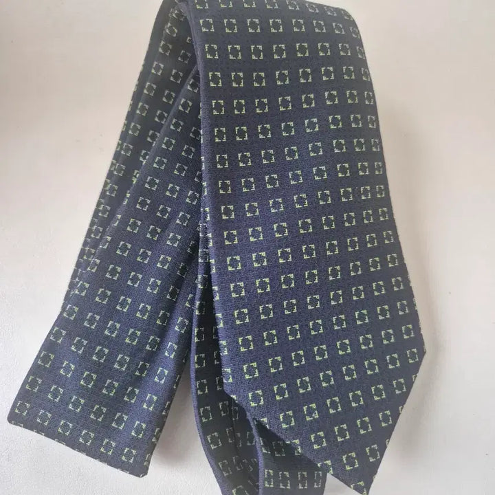 [BUNJANG] Fendi Navy Silk Jacquard Necktie / 펜디 FENDI 네이비 넥타이