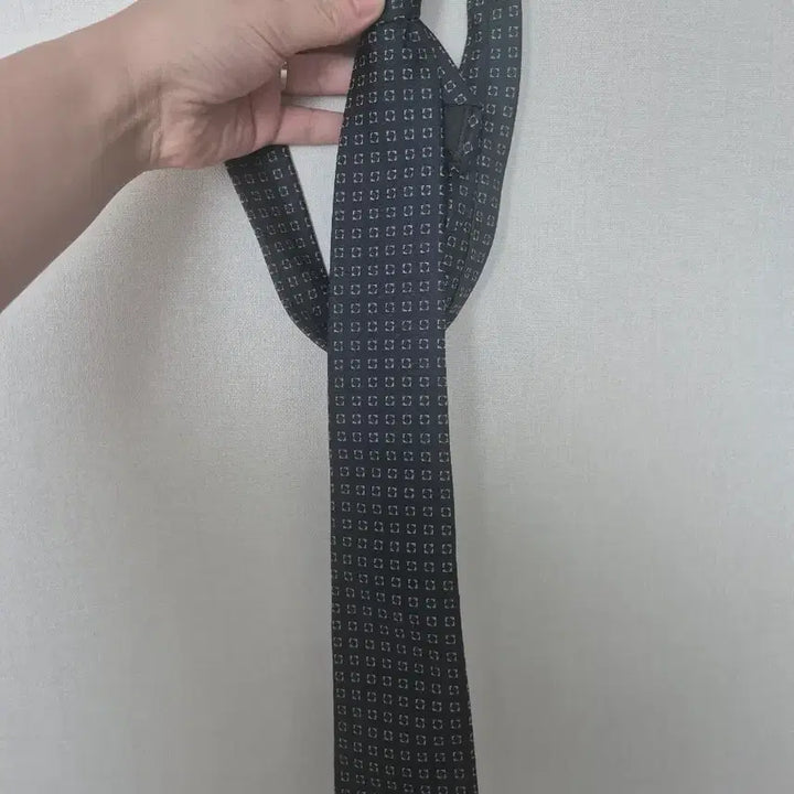 [BUNJANG] Fendi Navy Silk Jacquard Necktie / 펜디 FENDI 네이비 넥타이