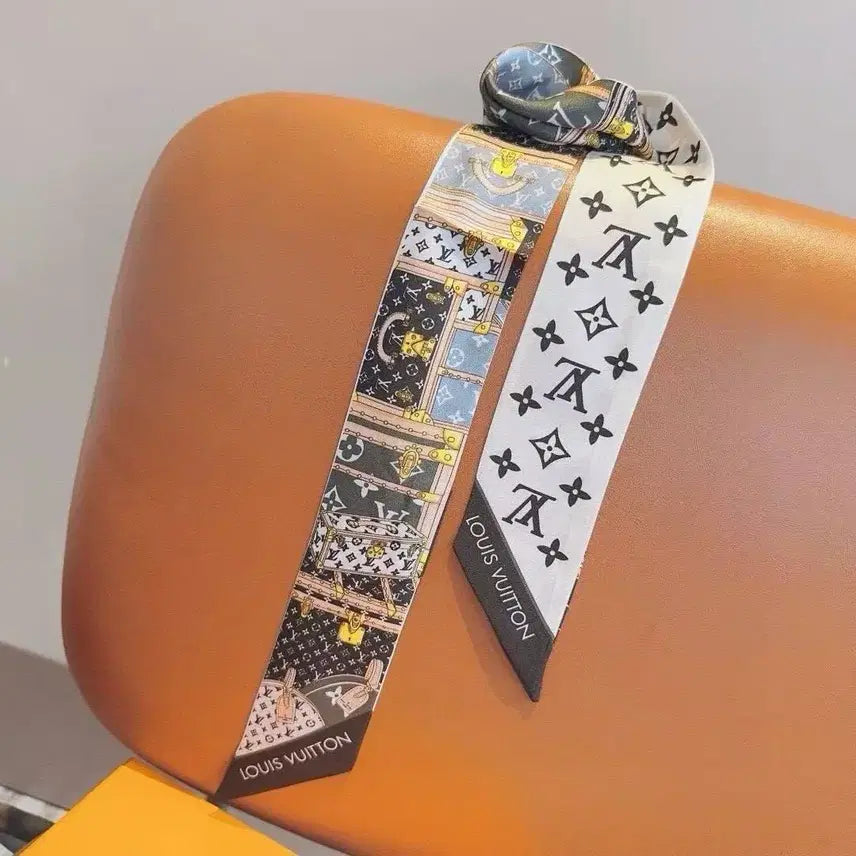 [BUNJANG] Louis Vuitton Silk Scarf Ribbon Hair Tie / 루이비통 신상 여성용 실크 스카프 리본 헤어 타이 넥타이