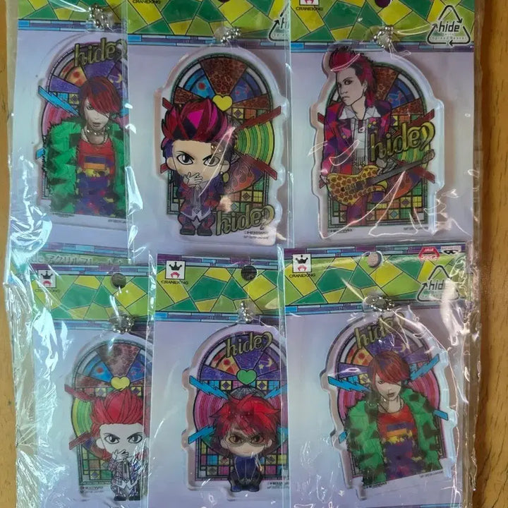 [BUNJANG] Hide Acrylic Plate Key Holder 2019 Version Set / 히데 아크릴 플레이트 키홀더 2019버전 6종 세트