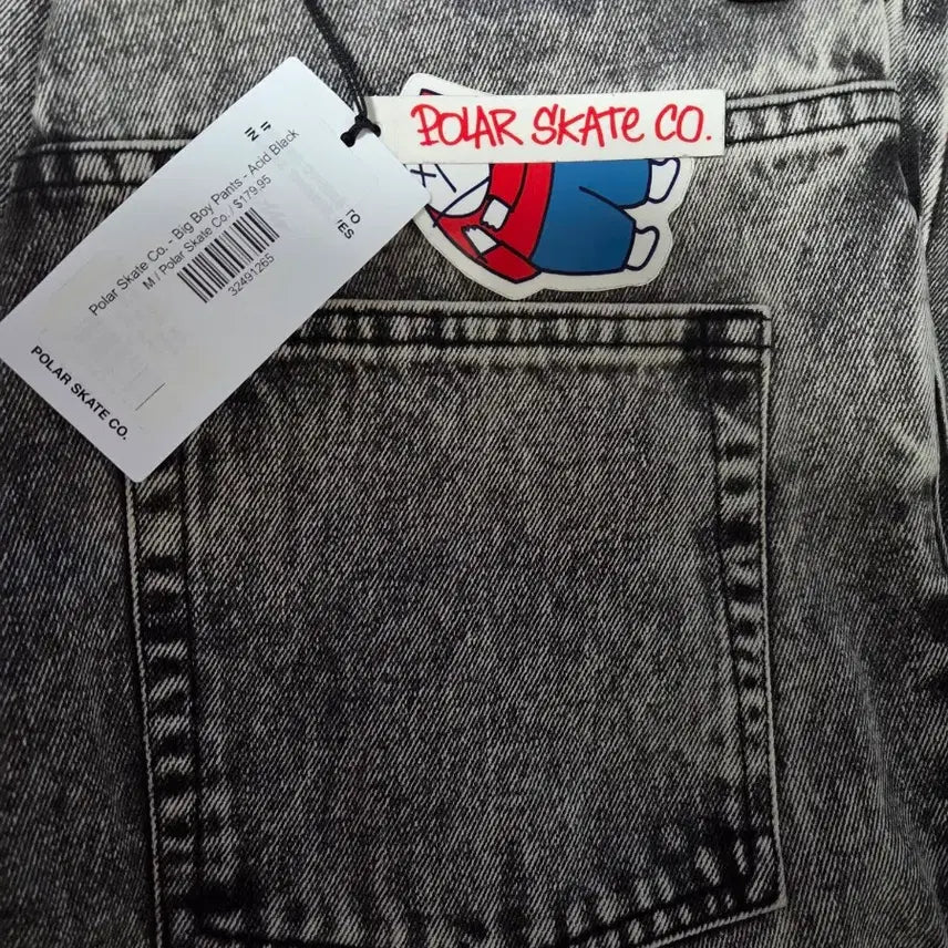 [BUNJANG] Polar Skate Co. Big Boy Jeans Acid Black / 폴라스케이트 빅보이진 애시드블랙