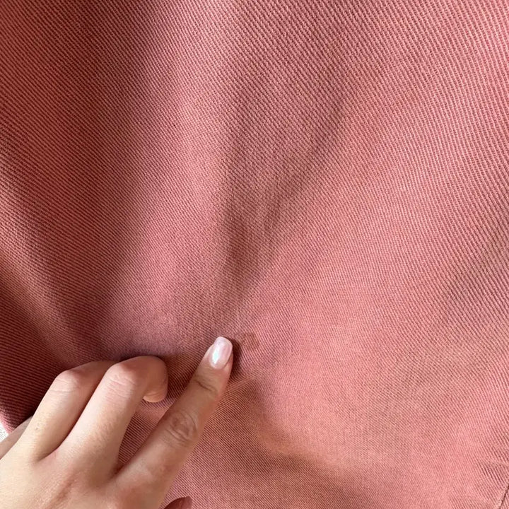 [BUNJANG] ZARA Coral Pink Wide Denim Pants / ZARA 자라 프리미엄 데님 코랄핑크 와이드 팬츠 26인치