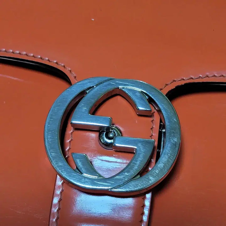 [BUNJANG] Gucci Interlocking Patent Calfskin Belt / 정품 구찌 인터로킹 유광 소가죽