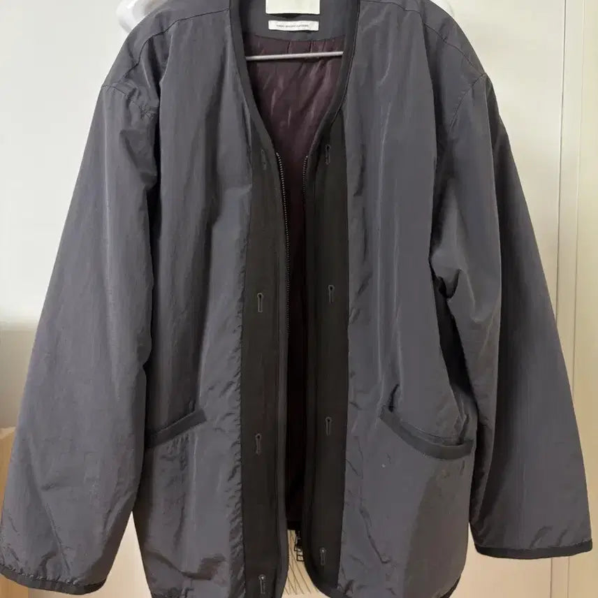 [BUNJANG] Ourselfs Liner Jacket Charcoal 25FW / 아워셀브스 라이너 자켓 챠콜 25fw