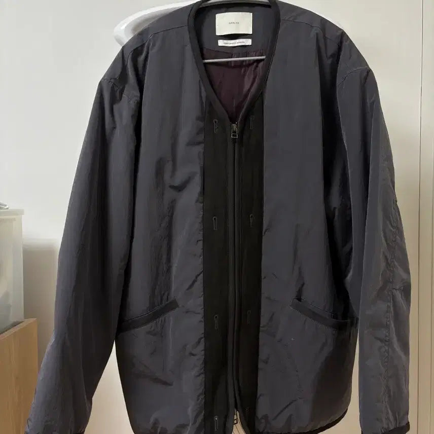 [BUNJANG] Ourselfs Liner Jacket Charcoal 25FW / 아워셀브스 라이너 자켓 챠콜 25fw