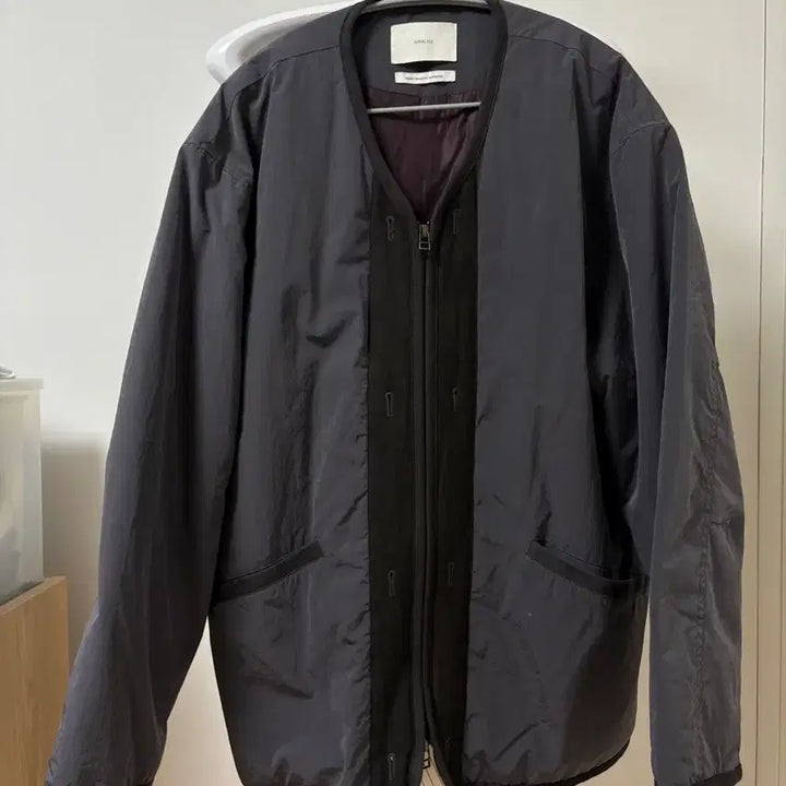 [BUNJANG] Ourselfs Liner Jacket Charcoal 25FW / 아워셀브스 라이너 자켓 챠콜 25fw