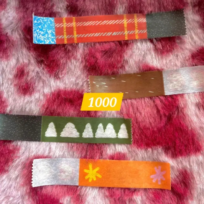 [BUNJANG] Greenery Everyday Washi Tape and Memo Pad Set / [마테/떡메띵] 4종) 그리니에브리데이