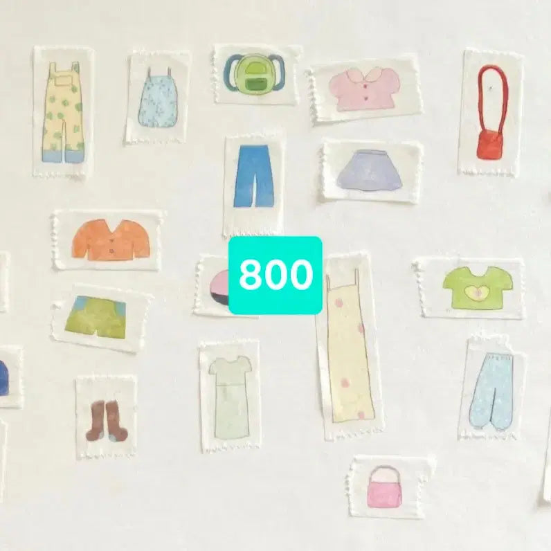 [BUNJANG] Greenery Everyday Washi Tape and Memo Pad Set / [마테/떡메띵] 4종) 그리니에브리데이