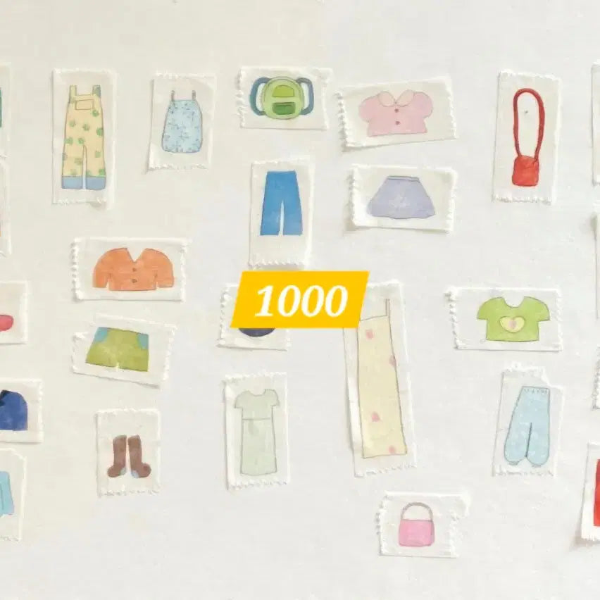 [BUNJANG] Greenery Everyday Washi Tape and Memo Pad Set / [마테/떡메띵] 4종) 그리니에브리데이