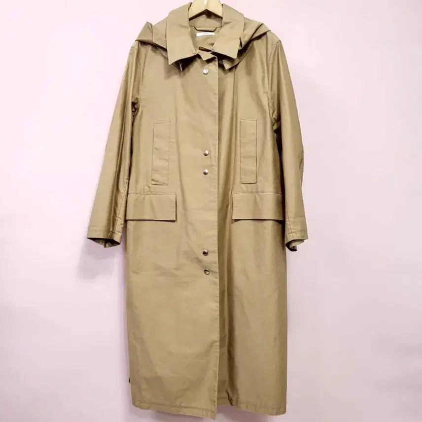 [BUNJANG] SYSTEM Hooded Long Coat (55) Oversized Fit / 시스템 후드 롱 코트 55 오버핏